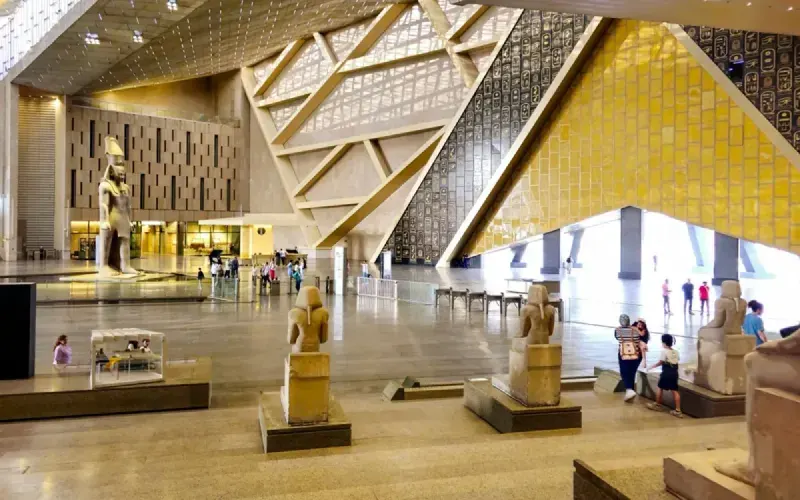 Grand Egyptian Museum GEM — opened November 2025, the world's largest archaeological museum